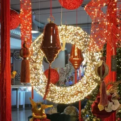 Corona 3D Marrone Ø 110cm HDM 15000 MicroLED BIANCO CALDO e BIANCO FREDDO-Lotti Clearance