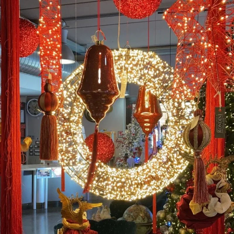 Corona 3D Marrone Ø 110cm HDM 15000 MicroLED BIANCO CALDO e BIANCO FREDDO-Lotti Clearance