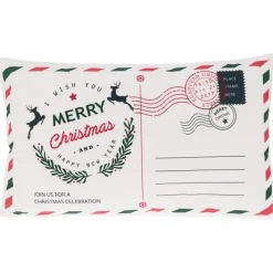 Cuscino Decorativo Cartoline Natale 50x30 Cm. Pezzo Singolo-Koopman Hot