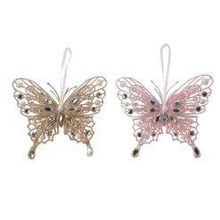 Farfalla in plastica 13 cm. Pezzo Singolo-Kaemingk Discount