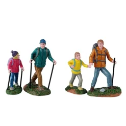 Father And Daughter Hikers Set Of 4 Cod. 42313-Lemax Outlet