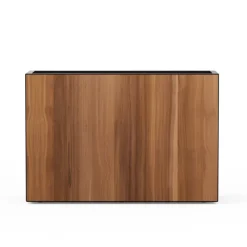 Fioriera Alta DECO PLANTER DIVIDER 40 in Metallo colore Nero e Pannello Effetto Legno 120x40x80 cm-Herstera Sale