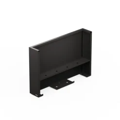 Fioriera Alta DECO PLANTER DIVIDER 25 in Metallo colore Nero e Legno 100x25x80 cm-Herstera Best