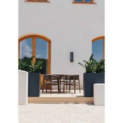 Fioriera Alta PLANTER DIVIDER 40 in Metallo colore Antracite 100x40x80 cm-Herstera Outlet