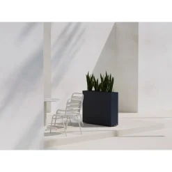 Fioriera Alta PLANTER DIVIDER 25 in Metallo colore Antracite 100x25x80 cm-Herstera Sale