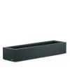 Fioriera Bassa PLANTER XIC 150 in Metallo colore Antracite 150x40x25cm-Herstera Best