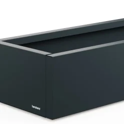 Fioriera Bassa PLANTER XIC 150 in Metallo colore Antracite 150x40x25cm-Herstera Best