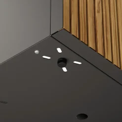 Fioriera Bassa PLANTER WOOD XIC 100 in Metallo colore Antracite 100x40x25cm-Herstera Discount