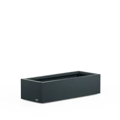 Fioriera Bassa PLANTER XIC 100 in Metallo colore Antracite 100x40x25cm-Herstera Hot