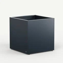 Fioriera Cubo PLANTER CUBE 80 in Metallo colore Antracite 80x80x80 cm-Herstera Online