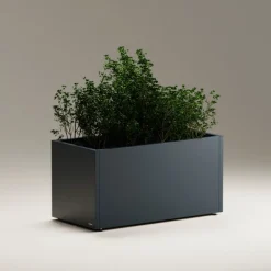 Fioriera PLANTER 50 in Metallo colore Antracite 100x50x50cm-Herstera New