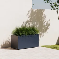 Fioriera PLANTER 50 in Metallo colore Antracite 100x50x50cm-Herstera New