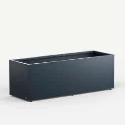 Fioriera PLANTER 50 in Metallo colore Antracite 150x50x50cm-Herstera Outlet
