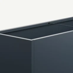 Fioriera PLANTER 50 in Metallo colore Antracite 150x50x50cm-Herstera Outlet