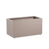 Fioriera PLANTER 50 in Metallo colore Grigio Scuro 100x50x50cm-Herstera Outlet