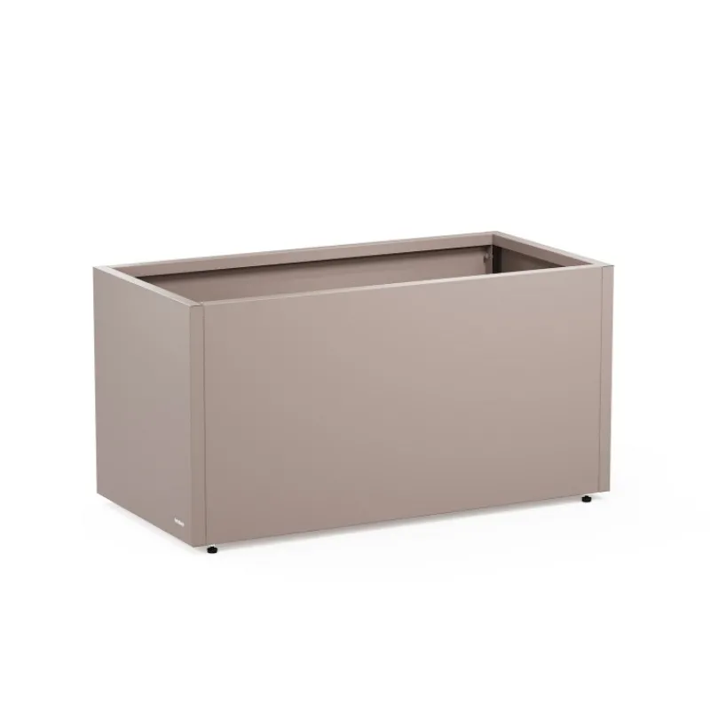 Fioriera PLANTER 50 in Metallo colore Grigio Scuro 100x50x50cm-Herstera Outlet