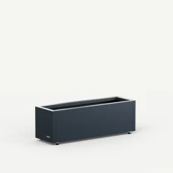 Fioriera PLANTER BALCONY in Metallo colore Antracite 80x25x25 cm-Herstera Discount