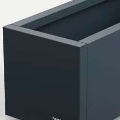 Fioriera PLANTER BALCONY in Metallo colore Antracite 100x25x25 cm-Herstera Clearance