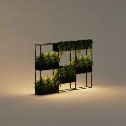 Fioriera Hestera PLANTER HUB in Metallo colore Antracite 80x25x78-Herstera Hot