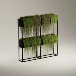 Fioriera Hestera PLANTER HUB in Metallo colore Antracite 80x25x78-Herstera Hot