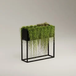 Fioriera Hestera PLANTER HUB in Metallo colore Antracite 80x25x78-Herstera Hot
