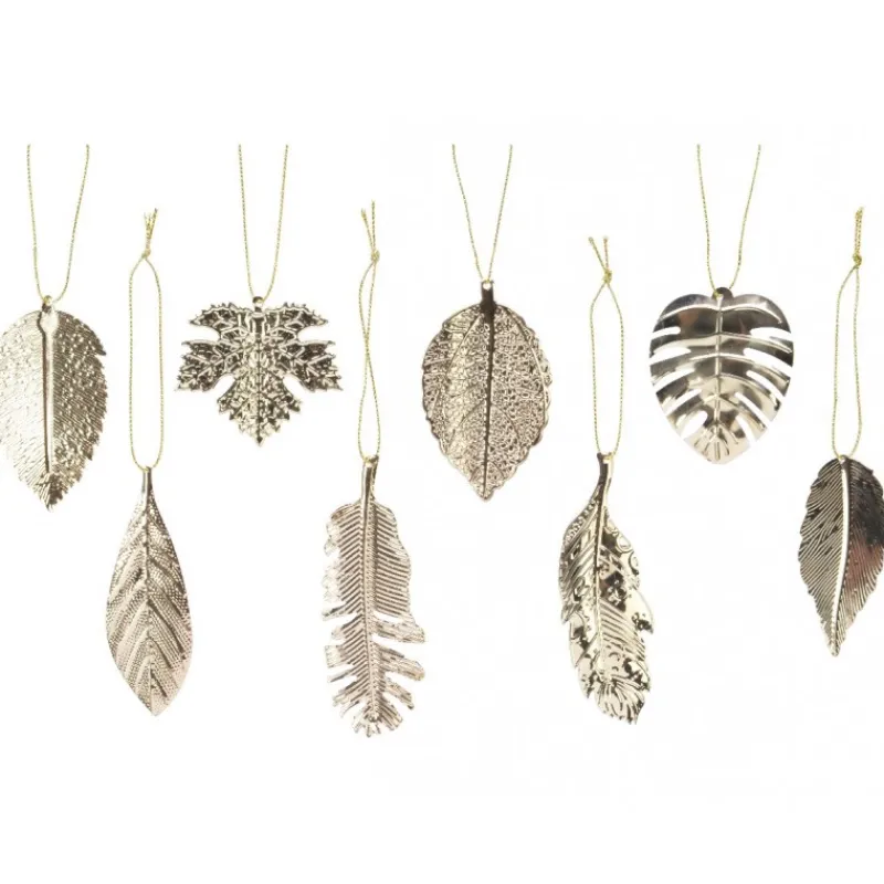 Foglie da Appendere in Metallo. Pezzo Singolo-Kaemingk Hot