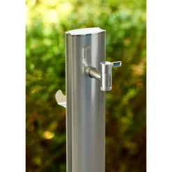 Fontana da Giardino Aquapoint Steel-O da Interrare Cromato-Acquapoint Discount