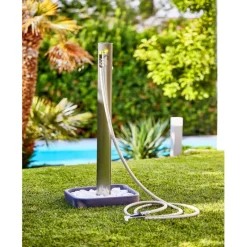 Fontana da Giardino Aquapoint Steel-O da Interrare Cromato-Acquapoint Discount
