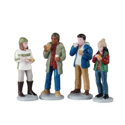 Food Truck Patrons Set Of 4 Cod. 52530-Lemax Sale