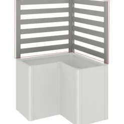 Frangivista per Piante Rampicanti per Fioriera BELVEDERE L in Metallo-Biohort