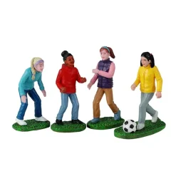 Girls Soccer Game Set Of 4 Cod. 42314-Lemax Hot