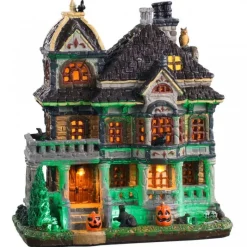 Grimsbury Haunted House con Alimentatore 4.5V Cod. 05609-Lemax Hot