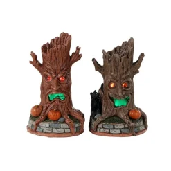 Haunted Tree Trunks Set of 2 B/O 4.5V Cod. 34072-Lemax New