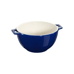 Insalatiera con Manico 18 cm Blu Scura in Ceramica-Staub New