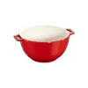 Insalatiera con Manico 18 cm Rossa in Ceramica-Staub