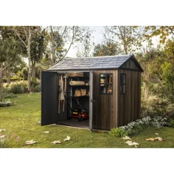 Casetta da Giardino in Resina SIGNATURE APEX 975 NOCE - Doppia scelta di montaggio-Keter Sale