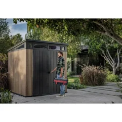 Casetta da Giardino in Resina SIGNATURE PENT 7X7 DOGHE-Keter Clearance