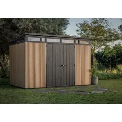 Casetta da Giardino in Resina SIGNATURE PENT 11X7 DOGHE-Keter Sale