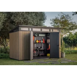 Casetta da Giardino in Resina SIGNATURE PENT 11X7 DOGHE-Keter Sale