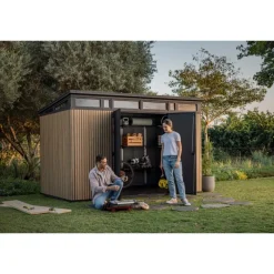 Casetta da Giardino in Resina SIGNATURE PENT 11X7 DOGHE-Keter Sale