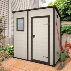 Casetta da Giardino in Resina MANOR Pent 6x4 Beige-Keter Clearance