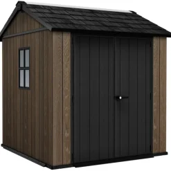 Casetta da Giardino in Resina SIGNATURE APEX 757 NOCE - Doppia scelta di montaggio-Keter New