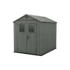 Casetta da Giardino in Resina DARWIN 6x8 Green con Finestre Frontali-Keter Sale