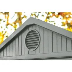 Casetta da Giardino in Resina DARWIN 6x6 Green con Finestre Frontali-Keter Outlet