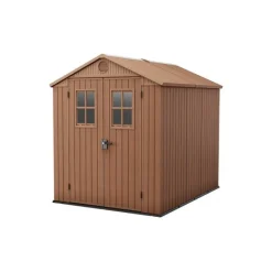 Casetta da Giardino in Resina DARWIN 6x8 Wood con Finestre Frontali-Keter Best