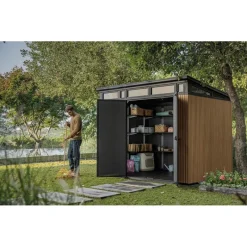Casetta da Giardino in Resina SIGNATURE PENT 9X7 DOGHE-Keter Online