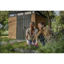 Casetta da Giardino in Resina SIGNATURE PENT 9X7 DOGHE-Keter Online