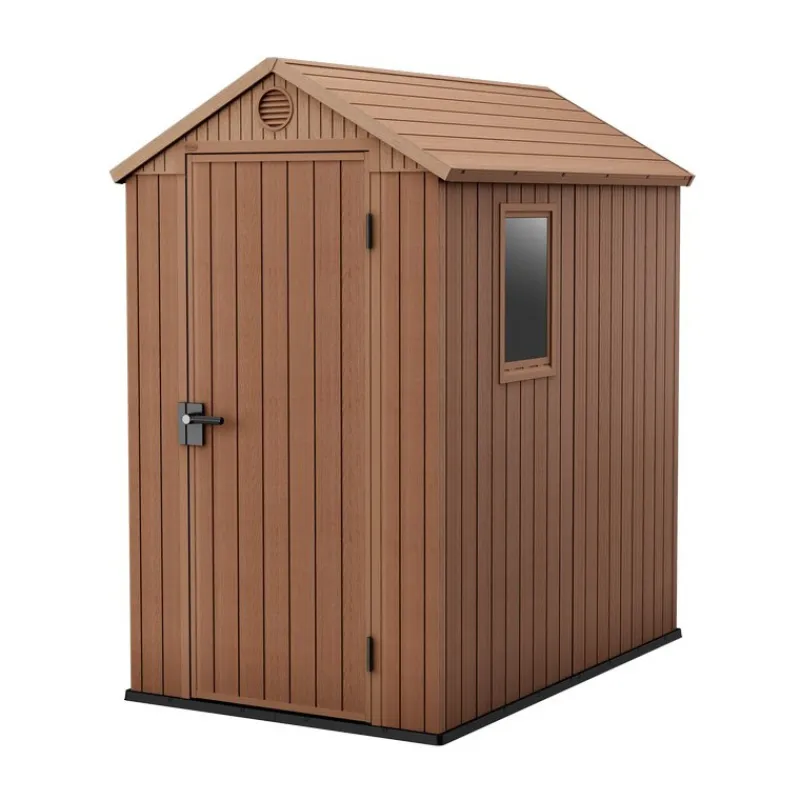 Casetta da Giardino in Resina DARWIN 4x6 Wood-Keter Outlet