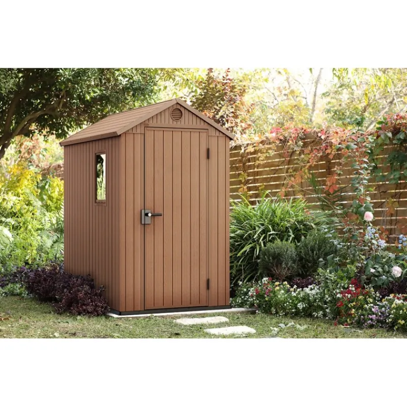 Casetta da Giardino in Resina DARWIN 4x6 Wood-Keter Outlet