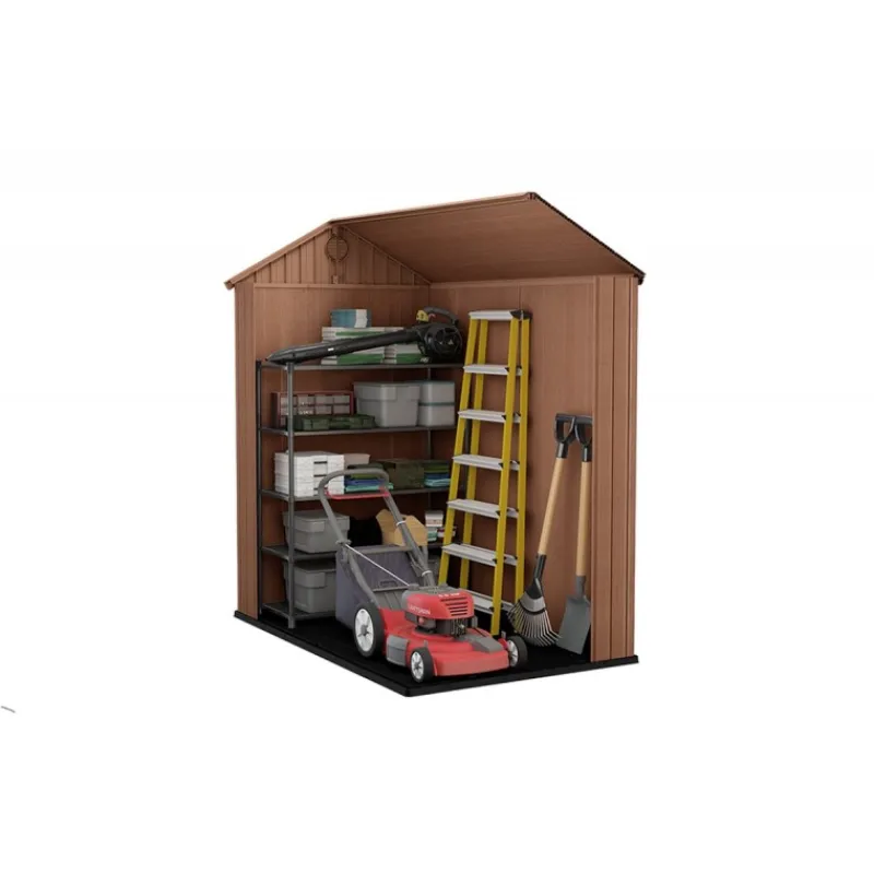 Casetta da Giardino in Resina DARWIN 4x6 Wood-Keter Outlet